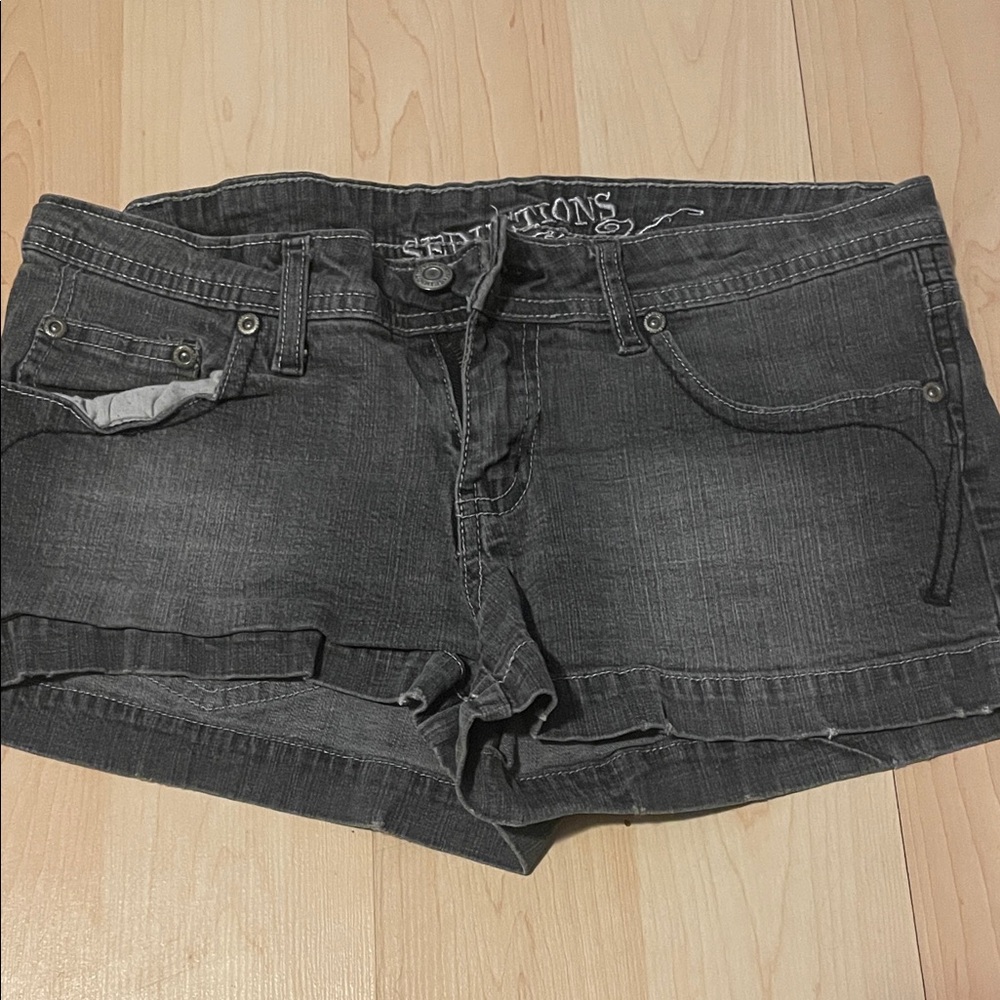 Women’s Dark Gray Denim Shorts - Unbranded